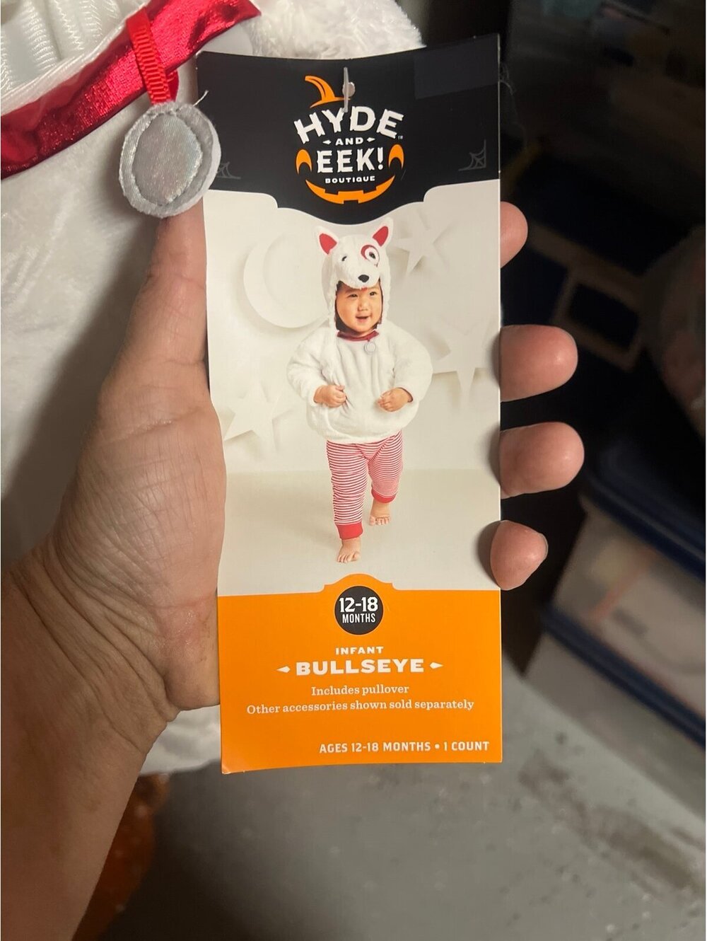 Kids Bullseye Target dog Halloween costume size 12/18 months